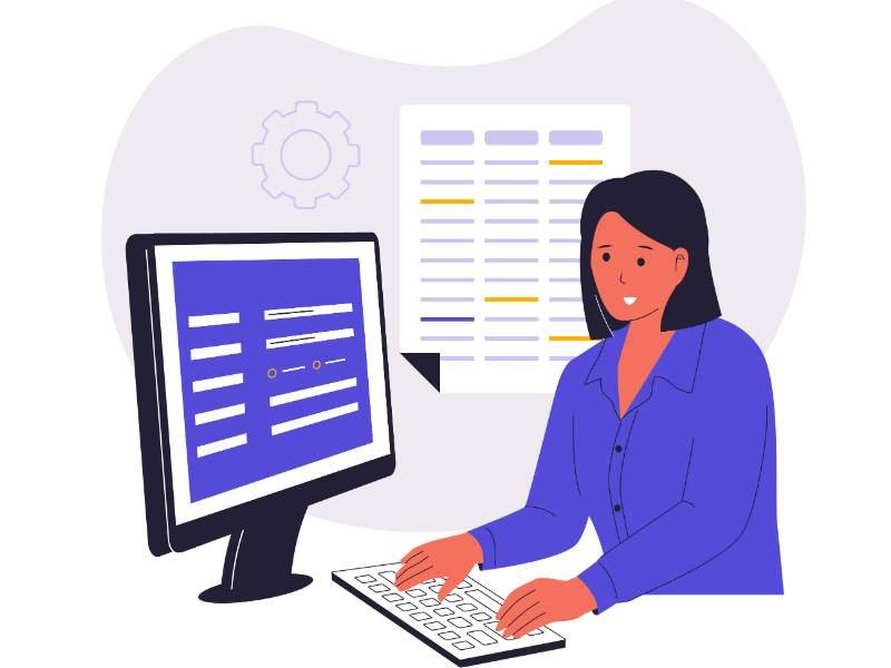 डाटा एंट्री का काम करें