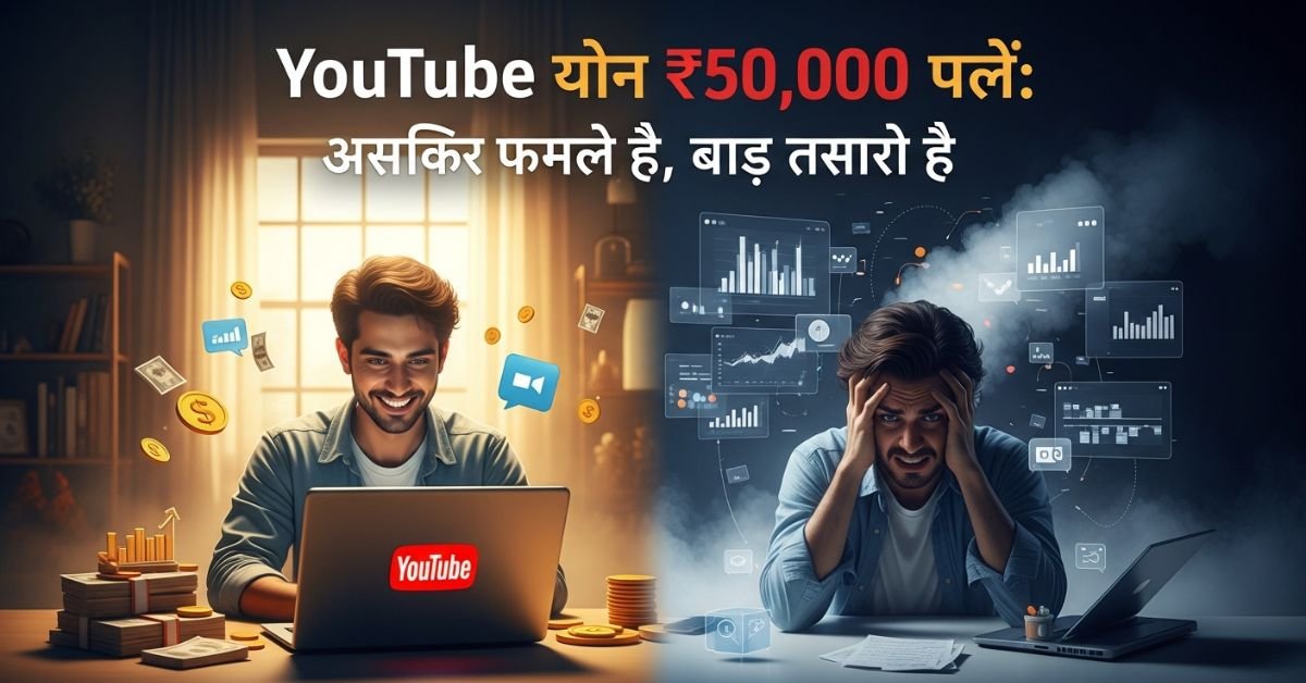 YouTube से ₹50,000 कमाएँ: यह आसान है, लेकिन मुश्किल भी है